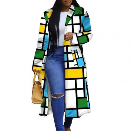 Women Spring African Long Sleeve Coats