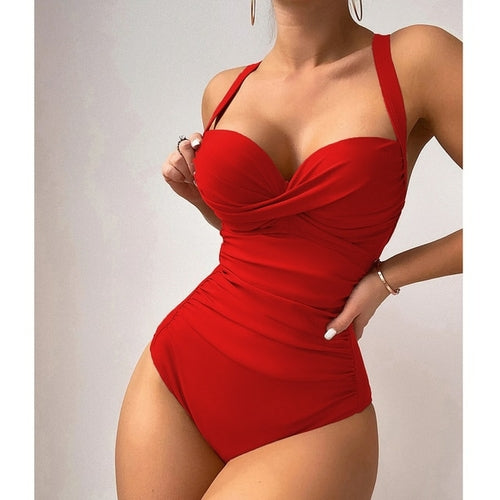 Push Up One Piece Tummy Control Swimsuits