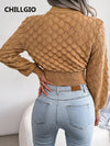 Women Knitted Autumn Long Sleeve Casual Sweaters 