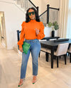 Women Bow Back Stand Neck Puff Long Sleeve Blouse