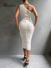 White One Shoulder Dress