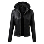  Winter PU Leather Coat 