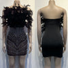  Feather Corset See Through Dresses