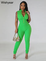 Stretch Pencil Pants Jumpsuits