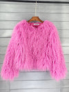 Women Faux Fur High Quality Fluffy Short Coat