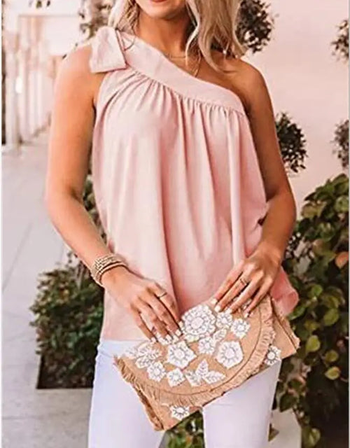 Sexy One Shoulder Crop Top Blouse