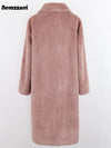 Women Long Thick Warm Soft Colored Winter Coat