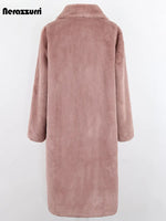 Women Long Thick Warm Soft Colored Winter Coat