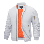 Men's Spring/Fall Warm Full Zip Padded  Bomber Jackets