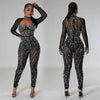 Sparkly Diamond Rhinestone Jumpsuit