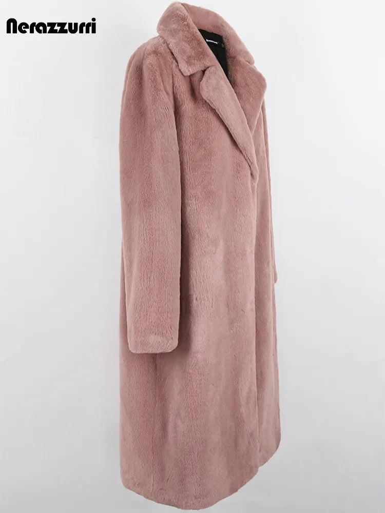 Women Long Thick Warm Soft Colored Winter Coat