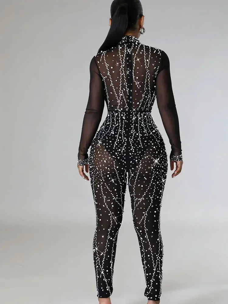 Sparkly Diamond Rhinestone Jumpsuit