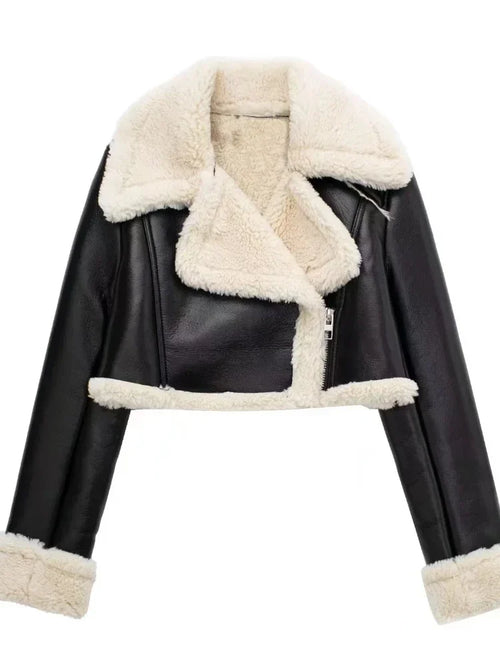 Women's Fur Leather Jacket