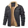 Men Popular Autumn Winter Long Sleeve Turndown Collar Jackets