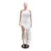 Ruffles Fringe Women Maxi Dress