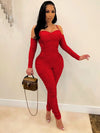 Sexy Long Sleeve Sling Jumpsuit