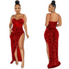 Women Elegant Sleeveless Sequin Sexy Dresses