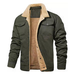 Men Popular Autumn Winter Long Sleeve Turndown Collar Jackets