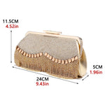 Women Banquet Diamond-Studded Tassel Bags