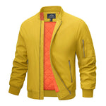 Men's Spring/Fall Warm Full Zip Padded  Bomber Jackets