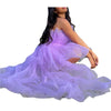 Women's High Low Tulle Off Shoulder Strapless Dress