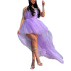 Women's High Low Tulle Off Shoulder Strapless Dress