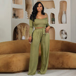 Women Two Piece Matching Pants Sets 