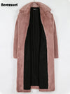 Women Long Thick Warm Soft Colored Winter Coat