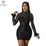 Women New Sexy Club Party Style Short Dress Long