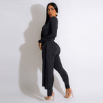  Women Sexy Long Sleeve Deep V Neck Jumpsuits