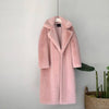 New Women Winter Warm Faux Fur  Turn Down Collar  Warm Coats