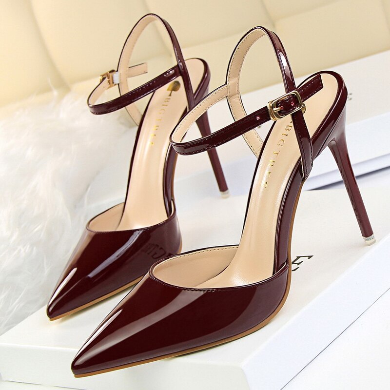 Women’s  Patent Leather 2022  Sexy Party   High Heels Shoes