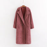 Women Teddy Faux Fur Long Vintage Winter Coats