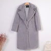 New Women Winter Warm Faux Fur  Turn Down Collar  Warm Coats