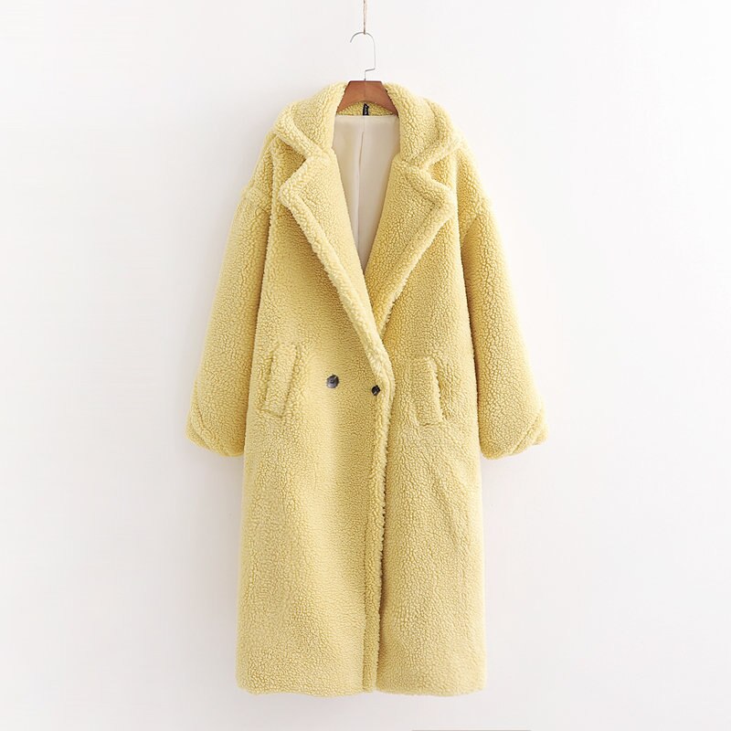 Women Teddy Faux Fur Long Vintage Winter Coats