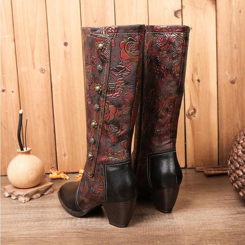 Women’s Genuine Leather New Winter Warm Boots