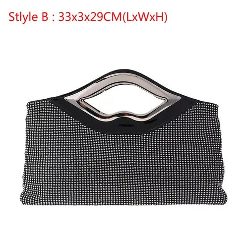 Sequins Evening Clutch Luxury Full Rhinestones Handbags