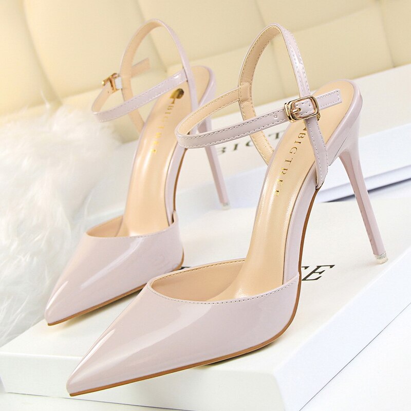 Women’s  Patent Leather 2022  Sexy Party   High Heels Shoes