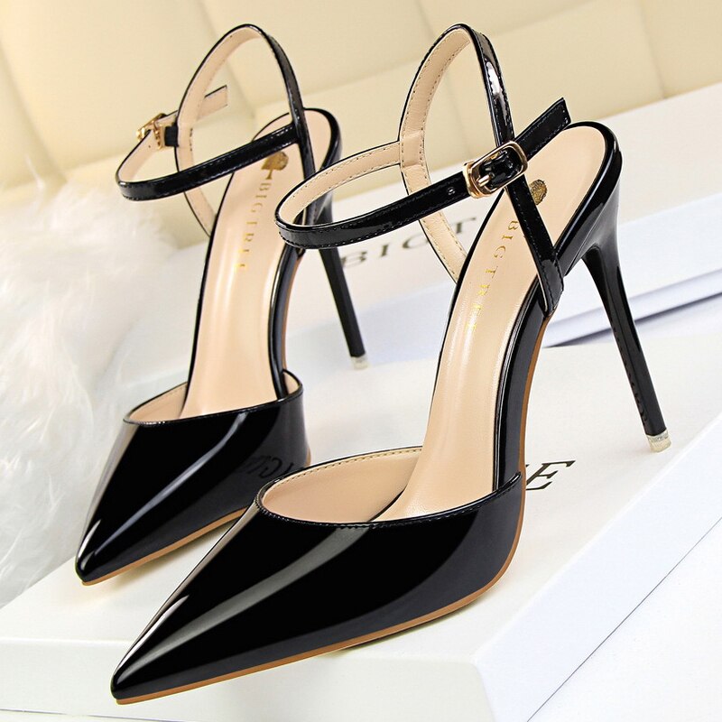 Women’s  Patent Leather 2022  Sexy Party   High Heels Shoes