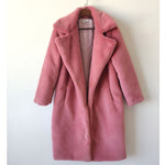 New Women Winter Warm Faux Fur  Turn Down Collar  Warm Coats