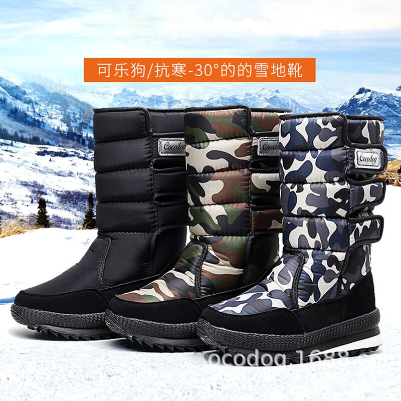 Women  Platform Winter  Thick Plush Waterproof Non-Slip Winter Boots